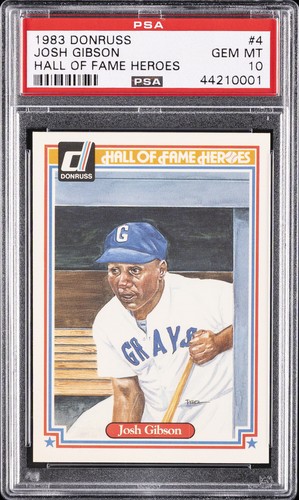 1983 Donruss Hall of Fame Heroes Josh Gibson #4 card