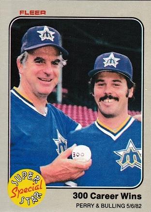 1983 Fleer 300 Career Wins [G. Perry, T. Bulling] #630 card