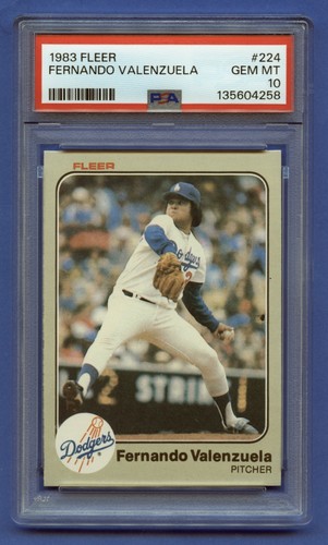 1983 Fleer Fernando Valenzuela #224 card