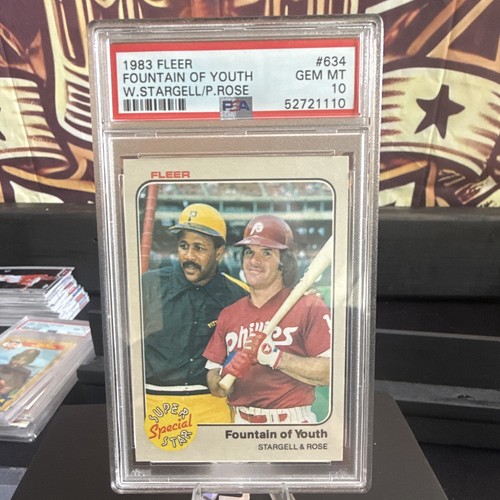 1983 Fleer Fountain of Youth [W. Stargell, P. Rose] #634 card