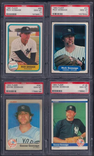 1983 Fleer Goose Gossage #381 card