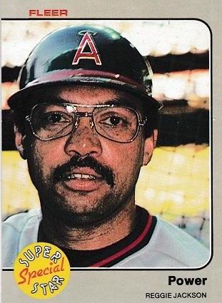 1983 Fleer Power [Reggie Jackson] #645 card