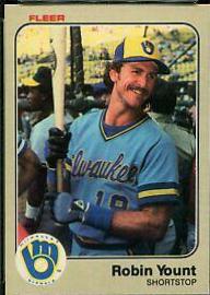 1983 Fleer Robin Yount #51 card