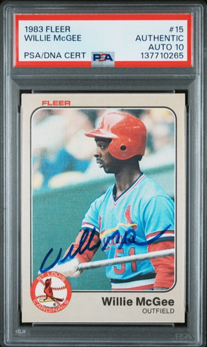 1983 Fleer Willie McGee #15 card