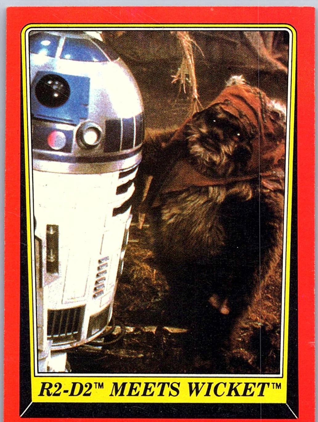 1983 : Return of the Jedi R2-D2 Meets Wicket #91 card