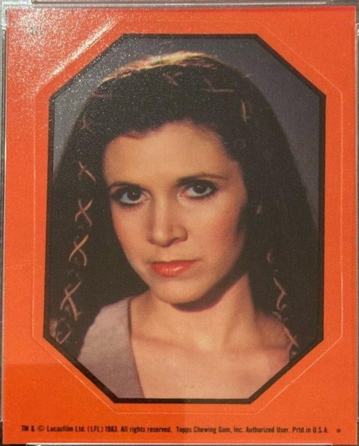 1983 : Return of the Jedi Sticker Leia #31 card