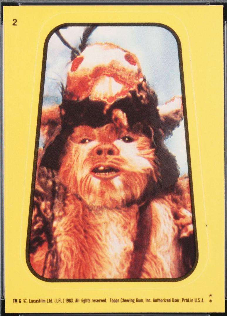 1983 : Return of the Jedi Sticker Logray #2 card