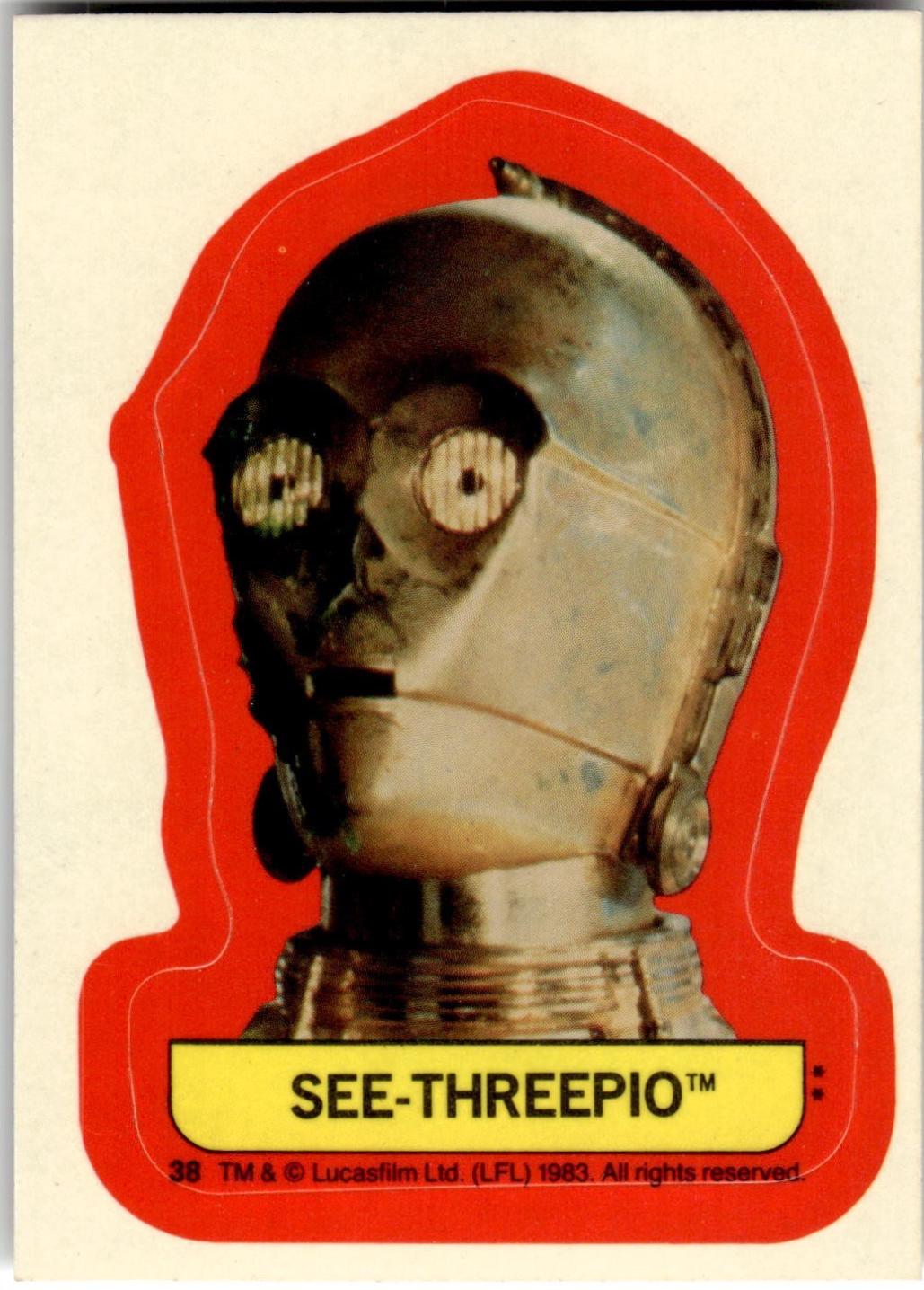 1983 : Return of the Jedi Sticker See-Threepio #38 card