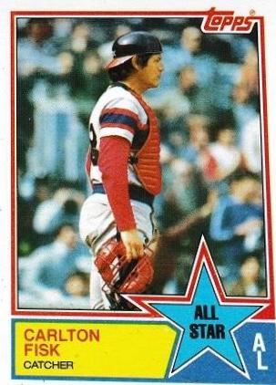1983 Topps Carlton Fisk #393 card