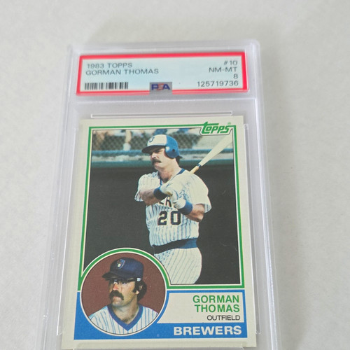 1983 Topps Gorman Thomas #10 card