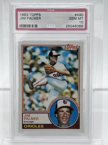 1983 Topps Jim Palmer #490 card