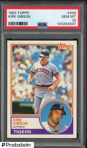 1983 Topps Kirk Gibson #430 card