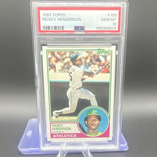 1983 Topps Rickey Henderson #180 card