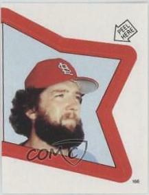 1983 Topps Stickers Bruce Sutter #166 card