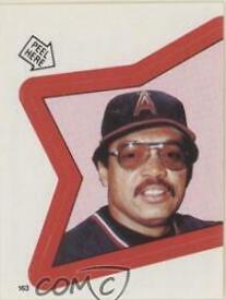 1983 Topps Stickers Reggie Jackson #163 card