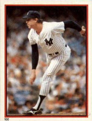 1983 Topps Stickers Rich Gossage #100 card