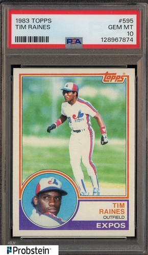 1983 Topps Tim Raines #595 card