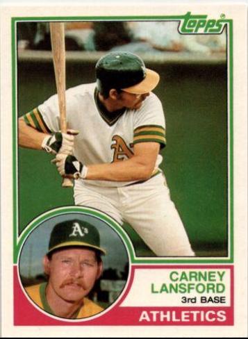1983 Topps Traded Carney Lansford #60T card