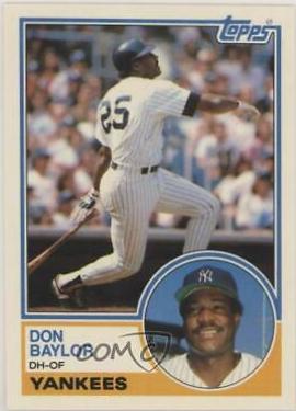1983 Topps Traded Don Baylor #8T card