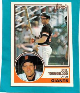 1983 Topps Traded Joel Youngblood #130T card