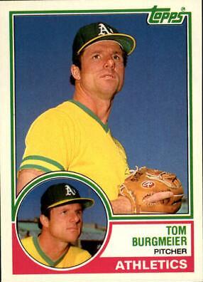 1983 Topps Traded Tom Burgmeier #16T card