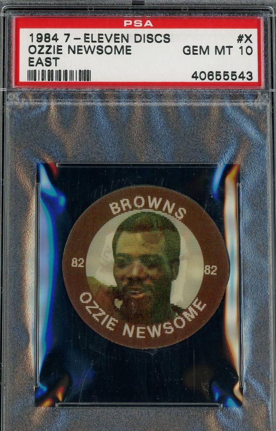 1984 7 Eleven Discs Ozzie Newsome [East] #X card