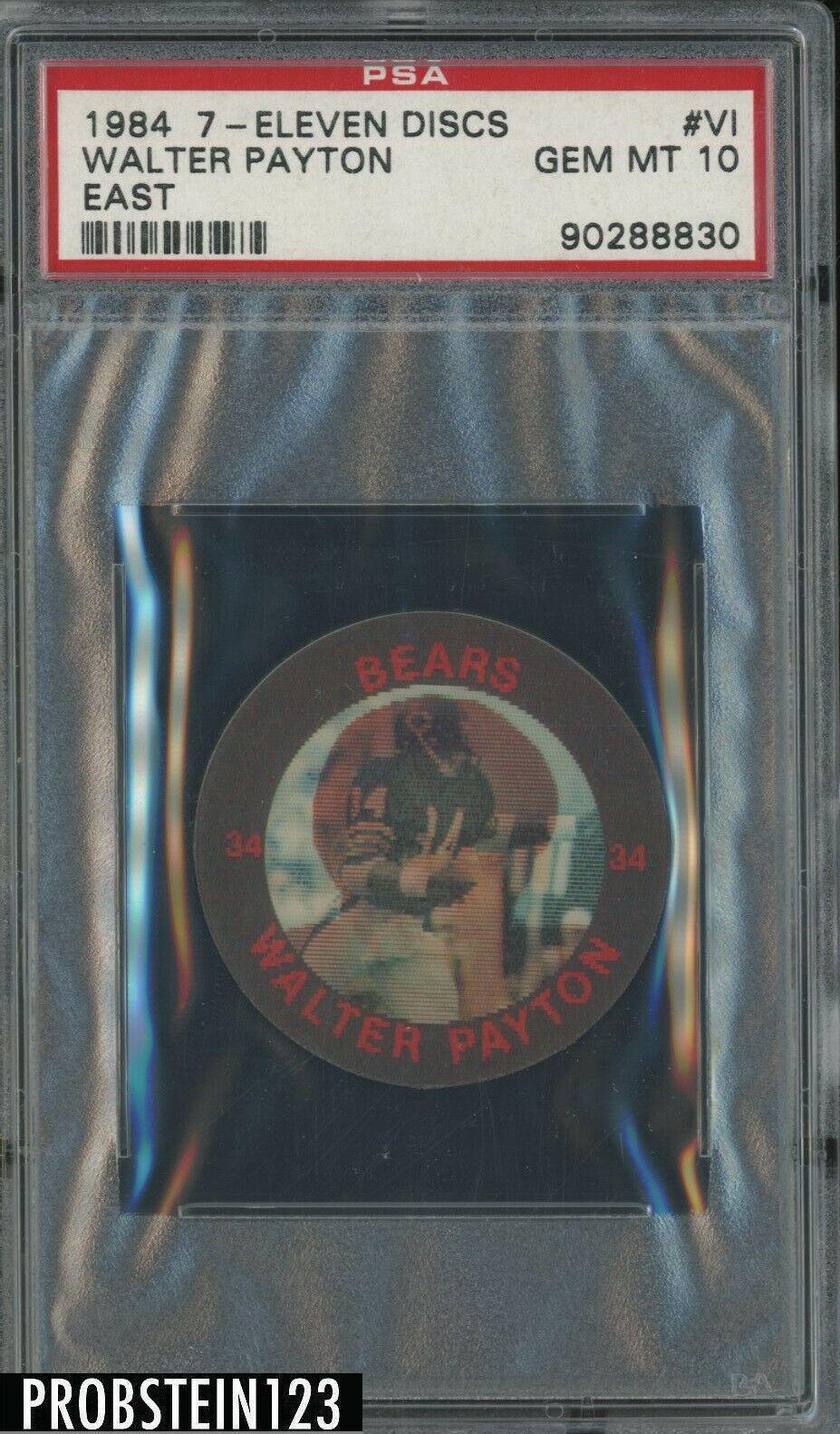 1984 7 Eleven Discs Walter Payton [East] #VI card