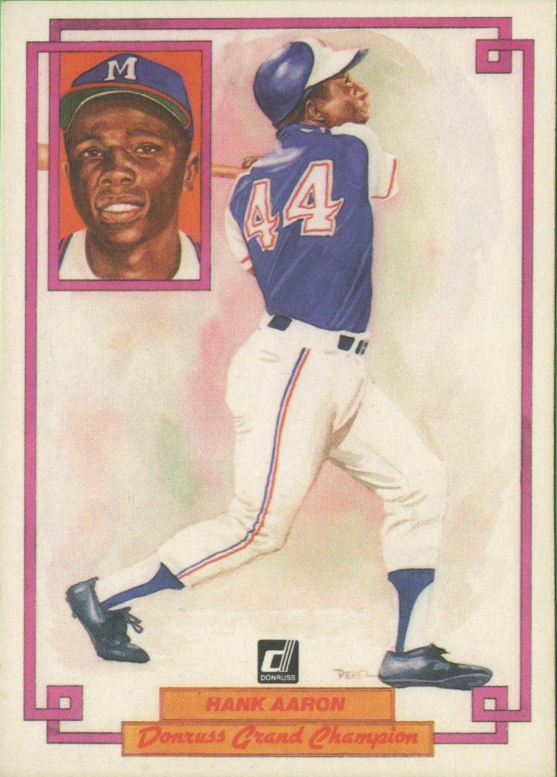 1984 Donruss Champions Hank Aaron #8 card