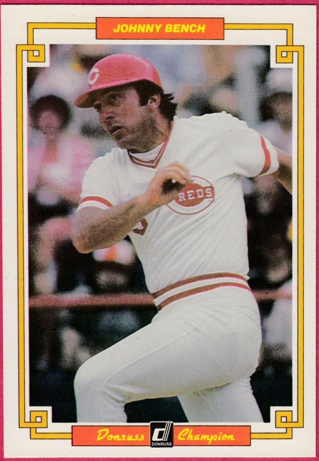 1984 Donruss Champions Johnny Bench #51 card