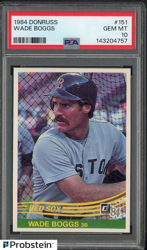 1984 Donruss Wade Boggs #151 card