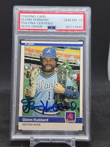 1984 Fleer Glenn Hubbard #182 card