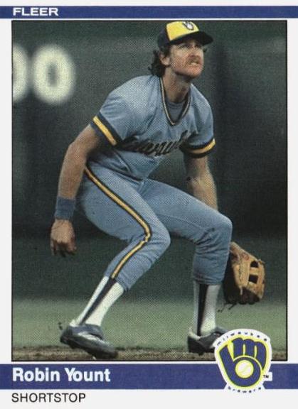1984 Fleer Robin Yount #219 card
