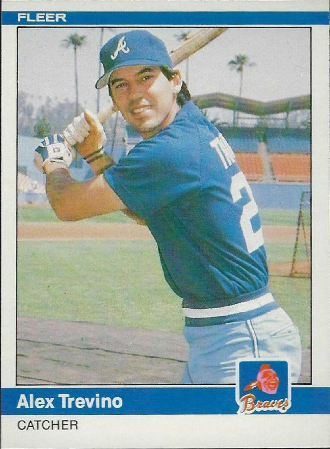 1984 Fleer Update Alex Trevino #U-118 card
