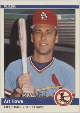 1984 Fleer Update Art Howe #U-54 card