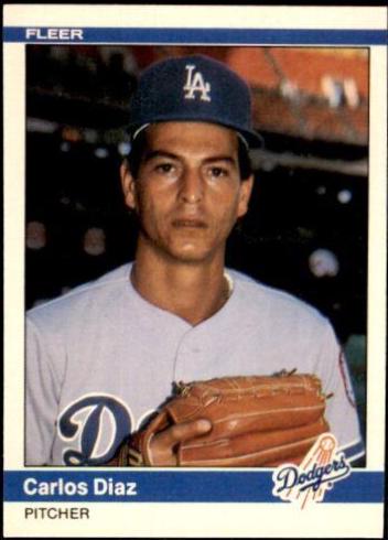 1984 Fleer Update Carlos Diaz #U-32 card