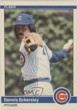 1984 Fleer Update Dennis Eckersley #U-34 card