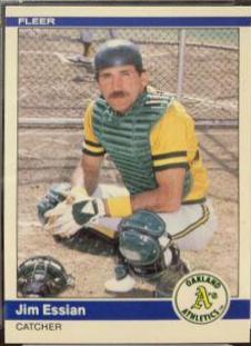 1984 Fleer Update Jim Essian #U-35 card