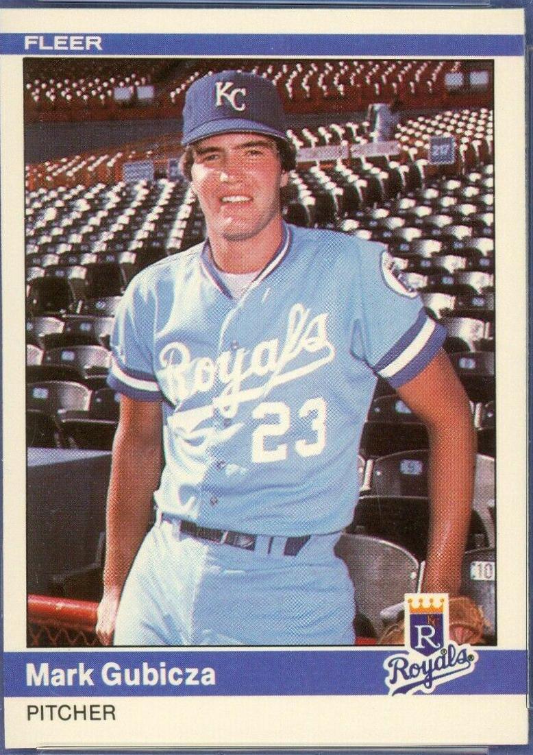 1984 Fleer Update Mark Gubicza #U-46 card