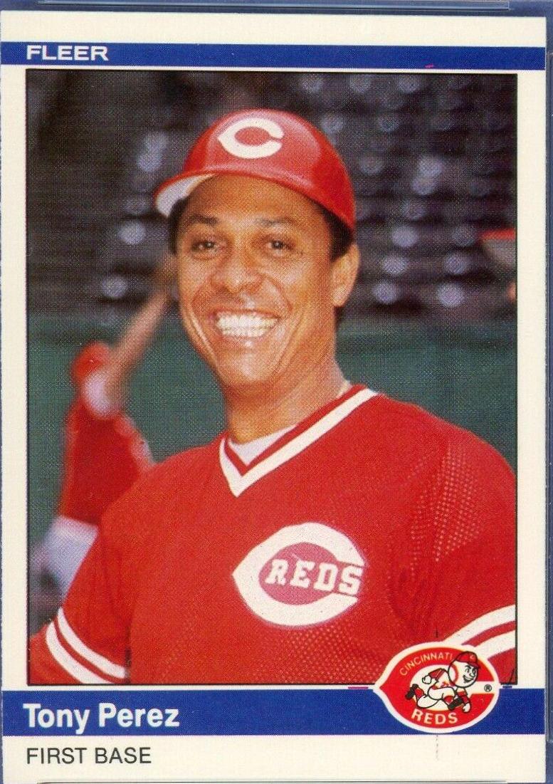 1984 Fleer Update Tony Perez #U-91 card