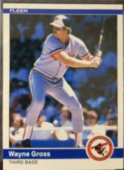 1984 Fleer Update Wayne Gross #U-45 card