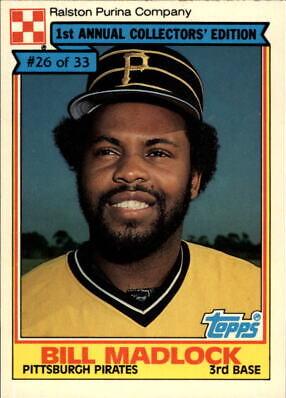1984 Ralston Purina Bill Madlock #26 card