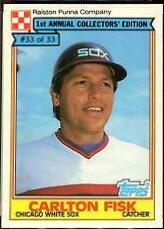 1984 Ralston Purina Carlton Fisk #33 card