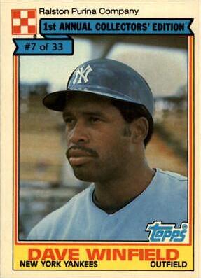 1984 Ralston Purina Dave Winfield #7 card