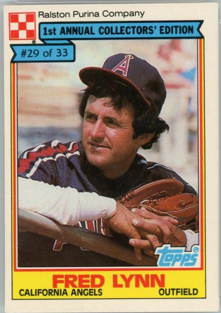 1984 Ralston Purina Fred Lynn #29 card