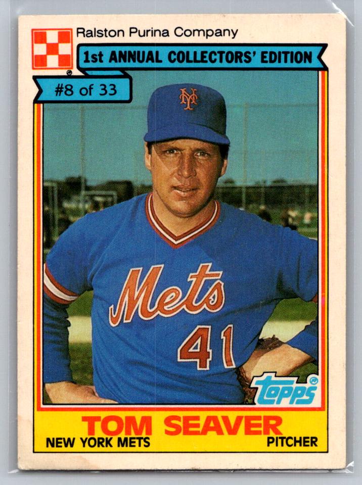 1984 Ralston Purina Tom Seaver #8 card