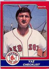1984 Star Yastrzemski Carl Yastrzemski [Yaz Checklist] #1 card