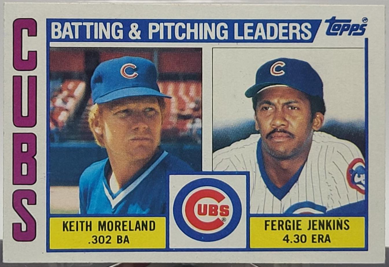1984 Topps Cubs Leaders #456 card