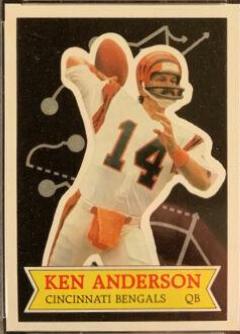 1984 Topps Glossy Send in Ken Anderson #9 card