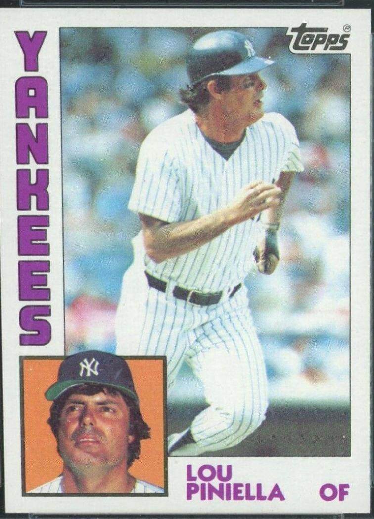 1984 Topps Lou Piniella #408 card