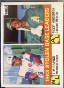 1984 Topps Nestle Stolen Base Ldrs. #134 card